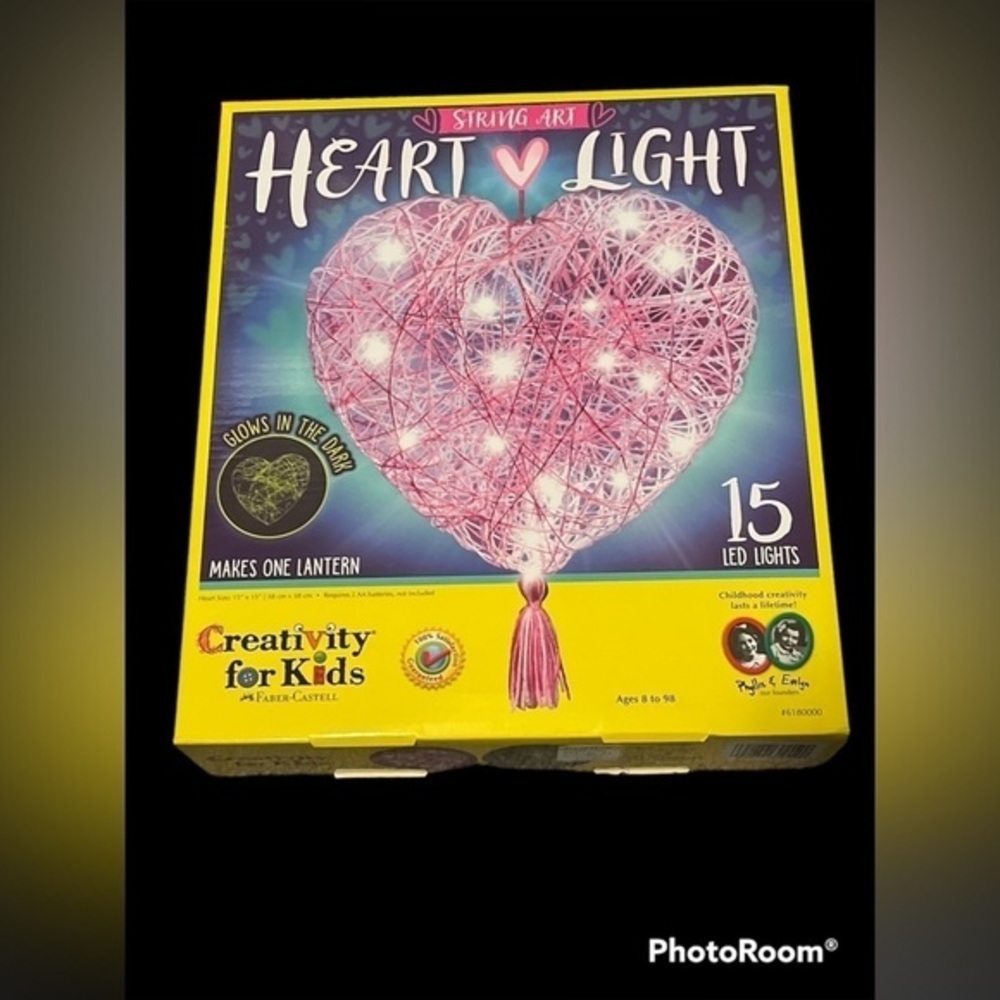 HEART light string art